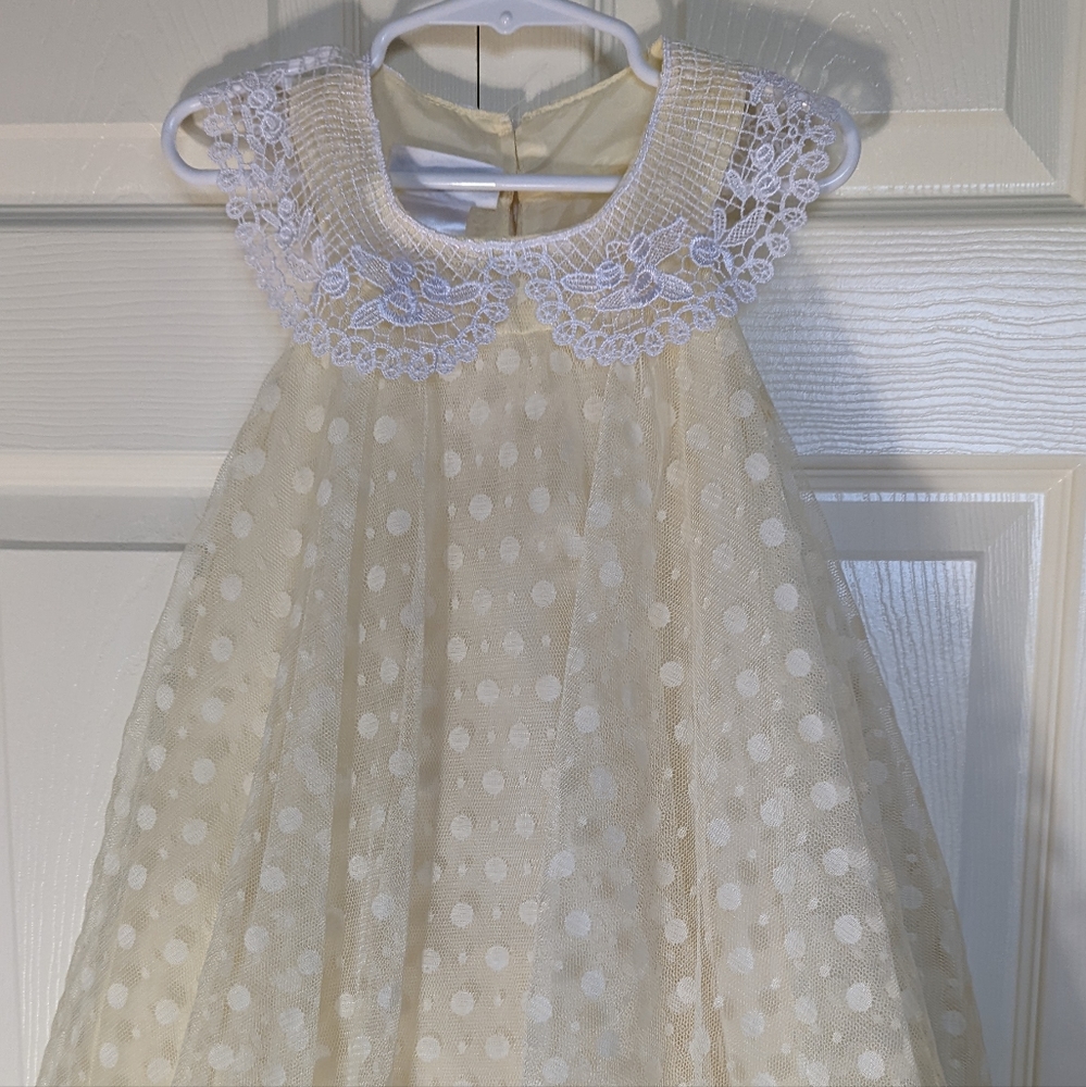 Bonnie Jean lace polkadot size 4T dress